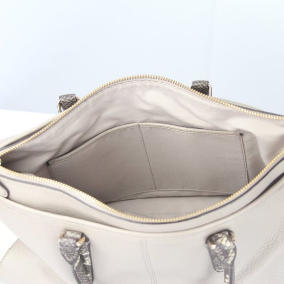 Coach Taupe Leather Purse Handbag Satchel/ NWOT - Picture 3 of 8